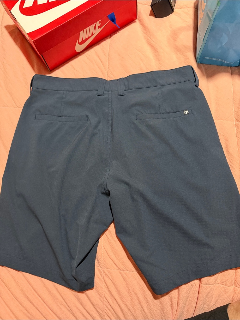Travis Mathew Wunderlust Navy Performance Shorts - Picture 5 of 8